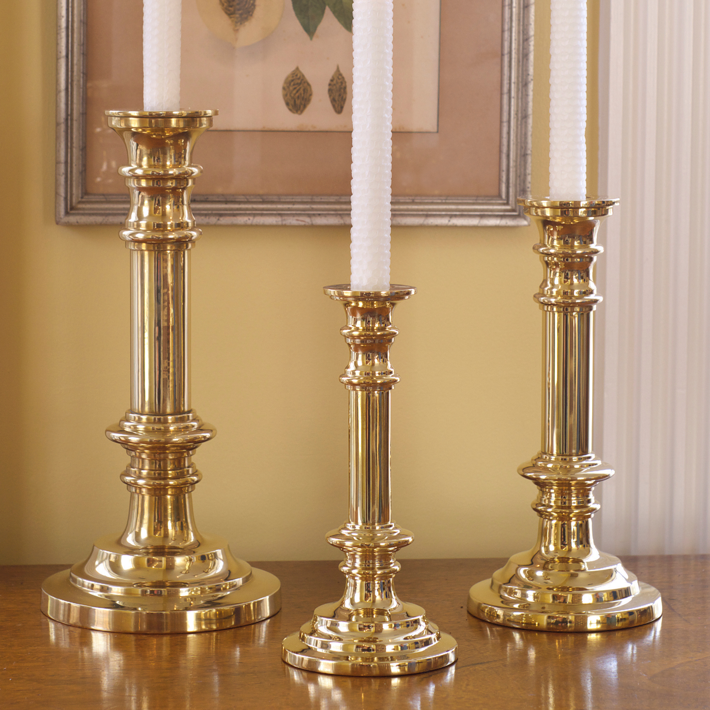 Brass Tiffany Candle Holder