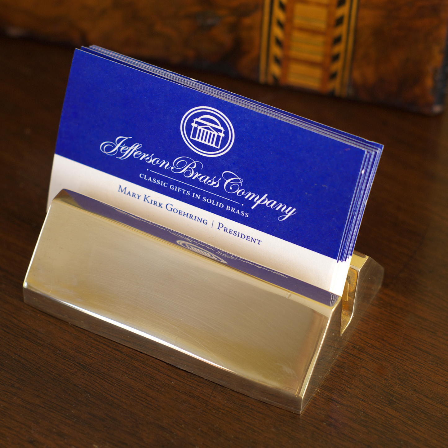 Brass Business Card Holder