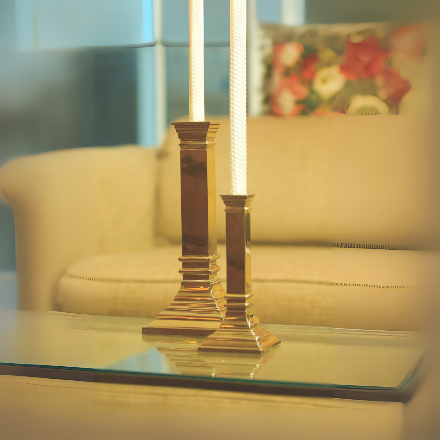Novelli Brass Candle Holder