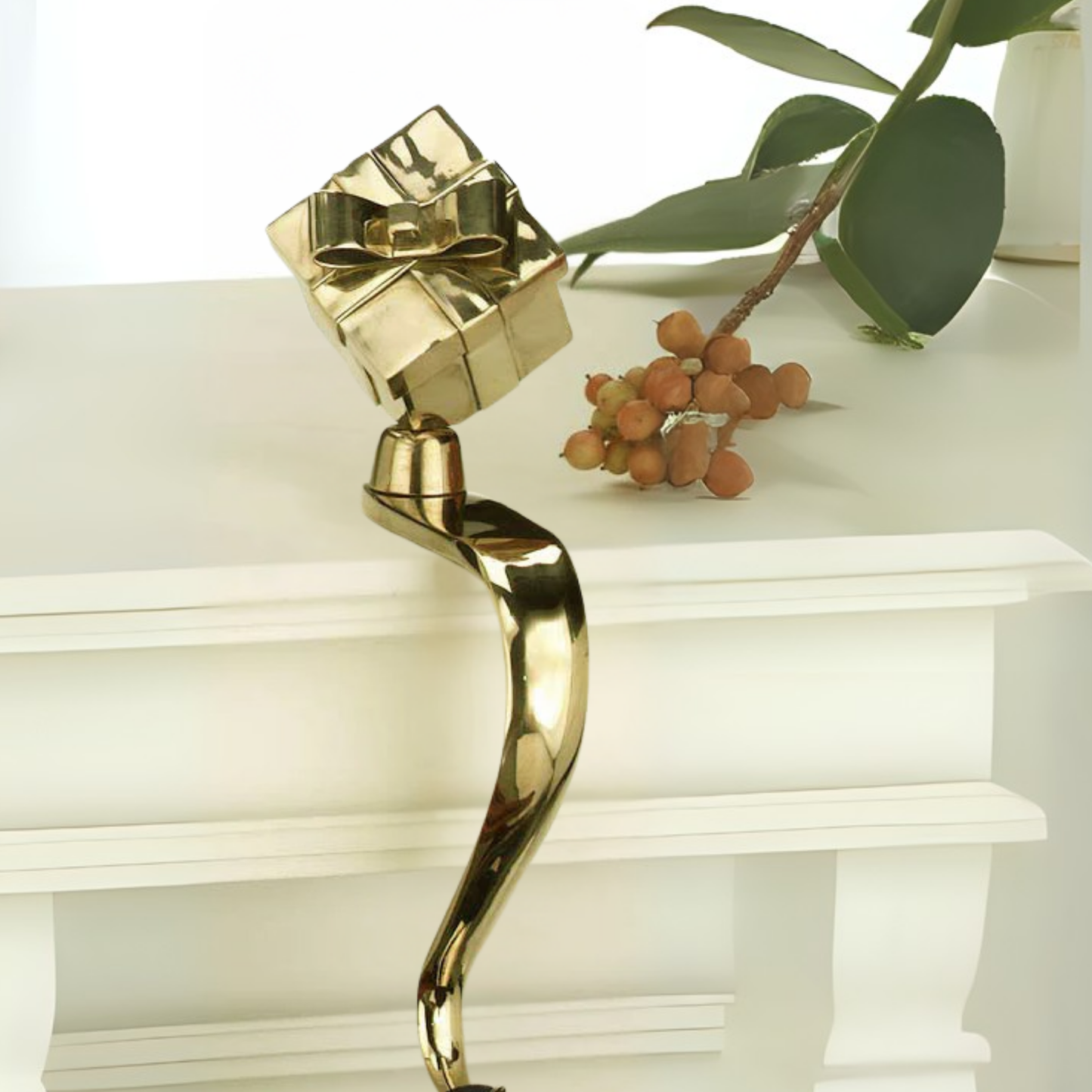 Gift Box Stocking Holder - Jefferson Brass Company