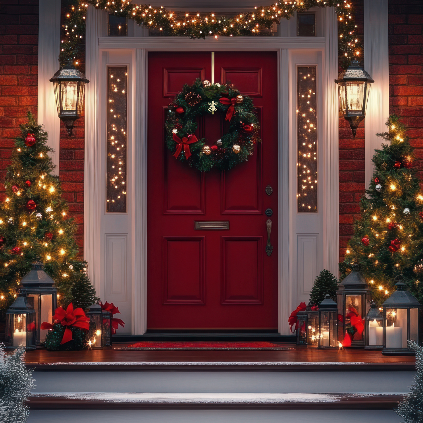 Holiday Bells Christmas Wreath Hanger