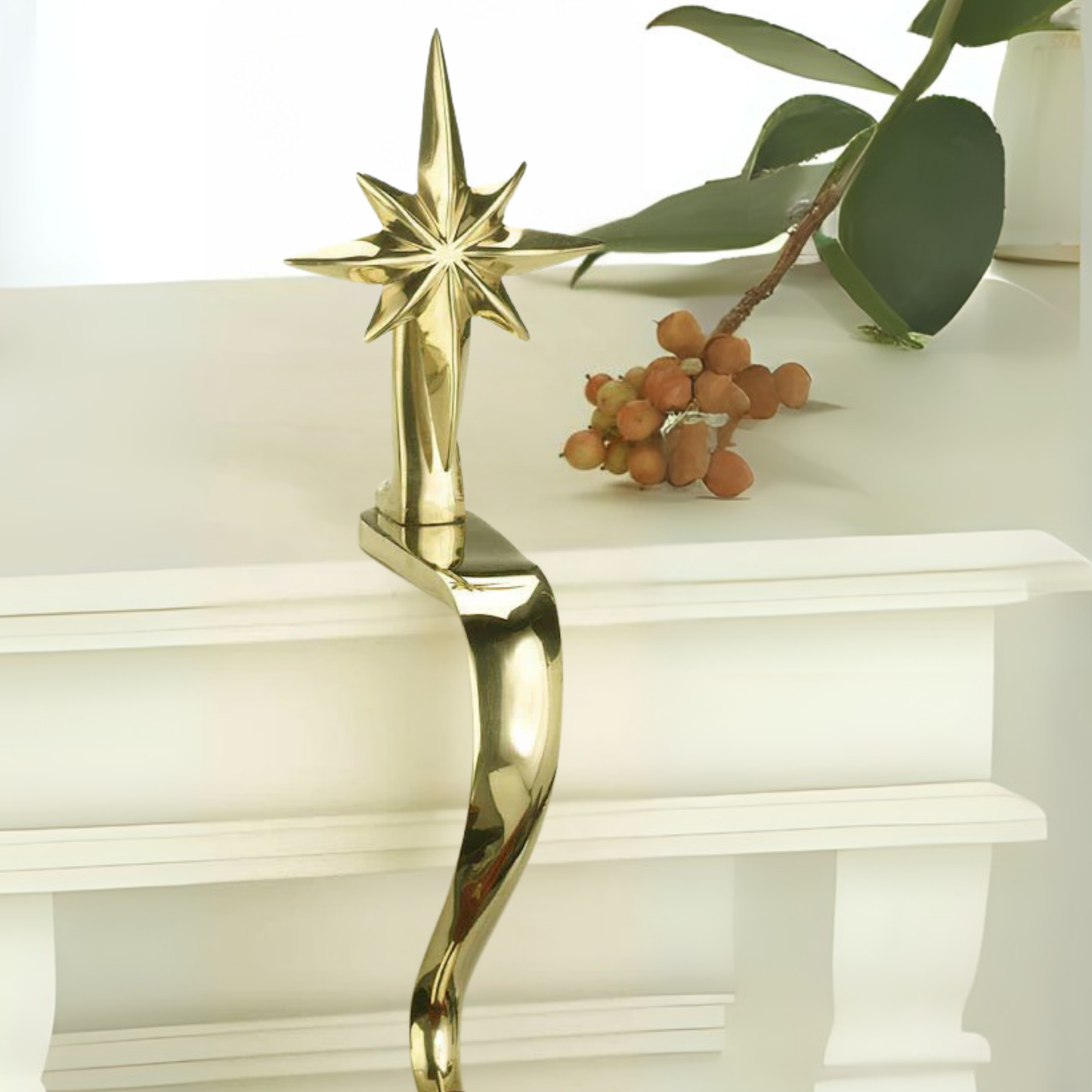 Star of Bethlehem Stocking Holder - Jefferson Brass Company