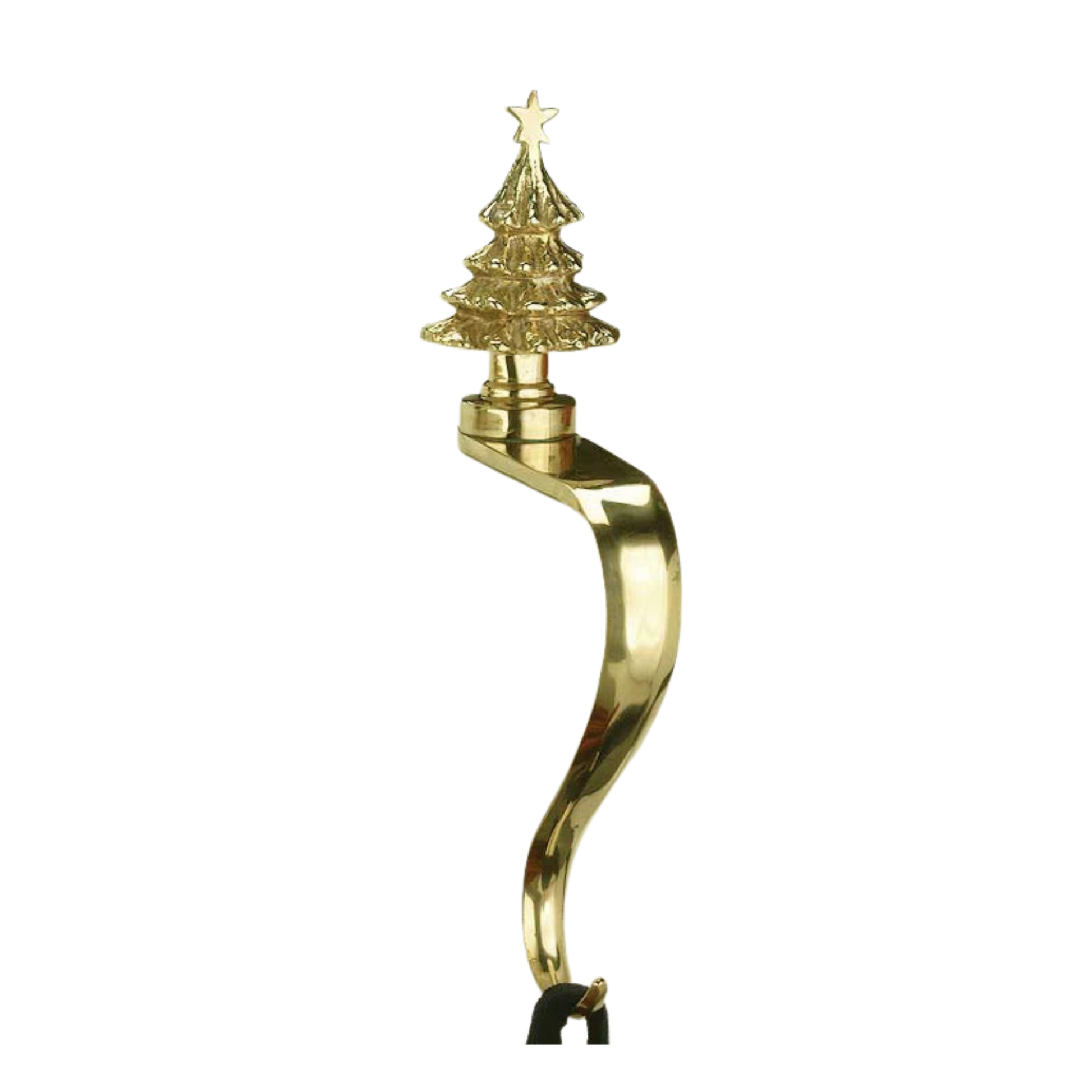 Traditional Christmas Tree Stocking Holder - Jefferson Brass Company