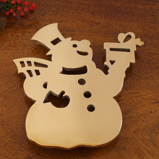 Snowman Trivet - Jefferson Brass Company