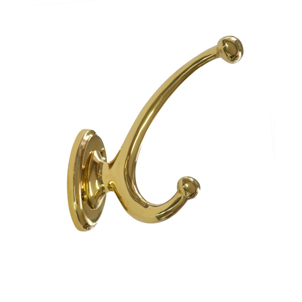 Large Brass Coat Hook