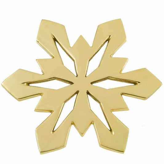 Brass Snowflake Trivet - Jefferson Brass Company