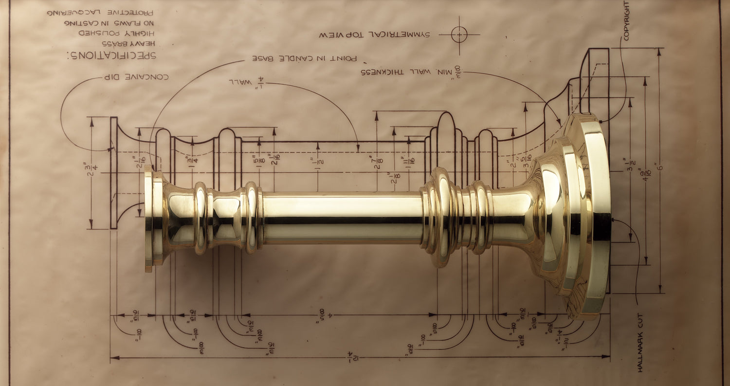 Jefferson Brass Company Tiffany Candlestick