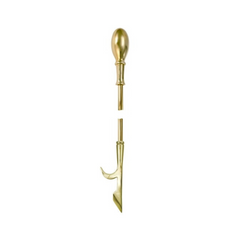 Elliptical Brass Firetool Poker