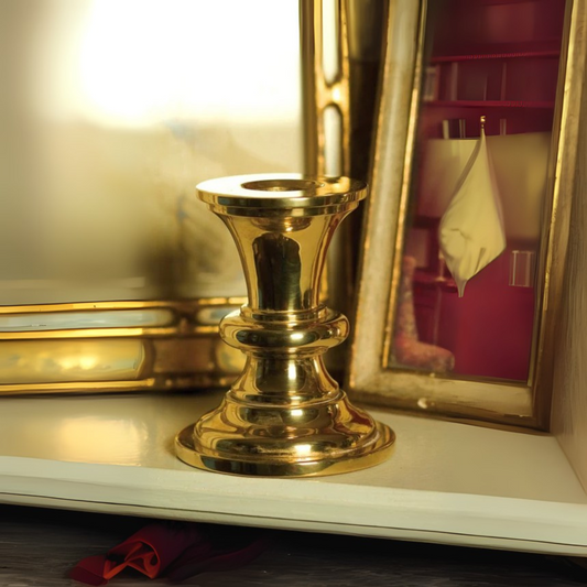 Gunston Hall Brass Candle Holder