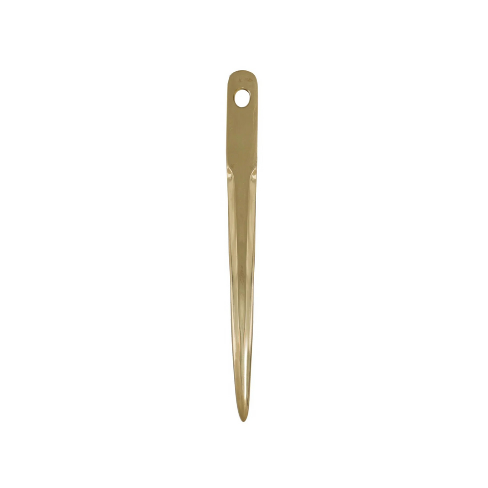 Large Brass Letter Opener with Hole