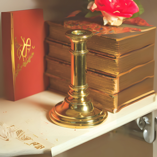 Federalist Brass Candle Holder