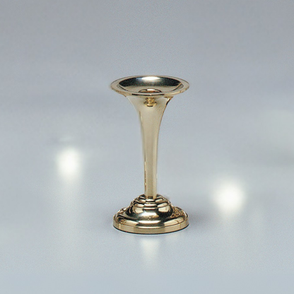 Brass Trumpet Candle Holder