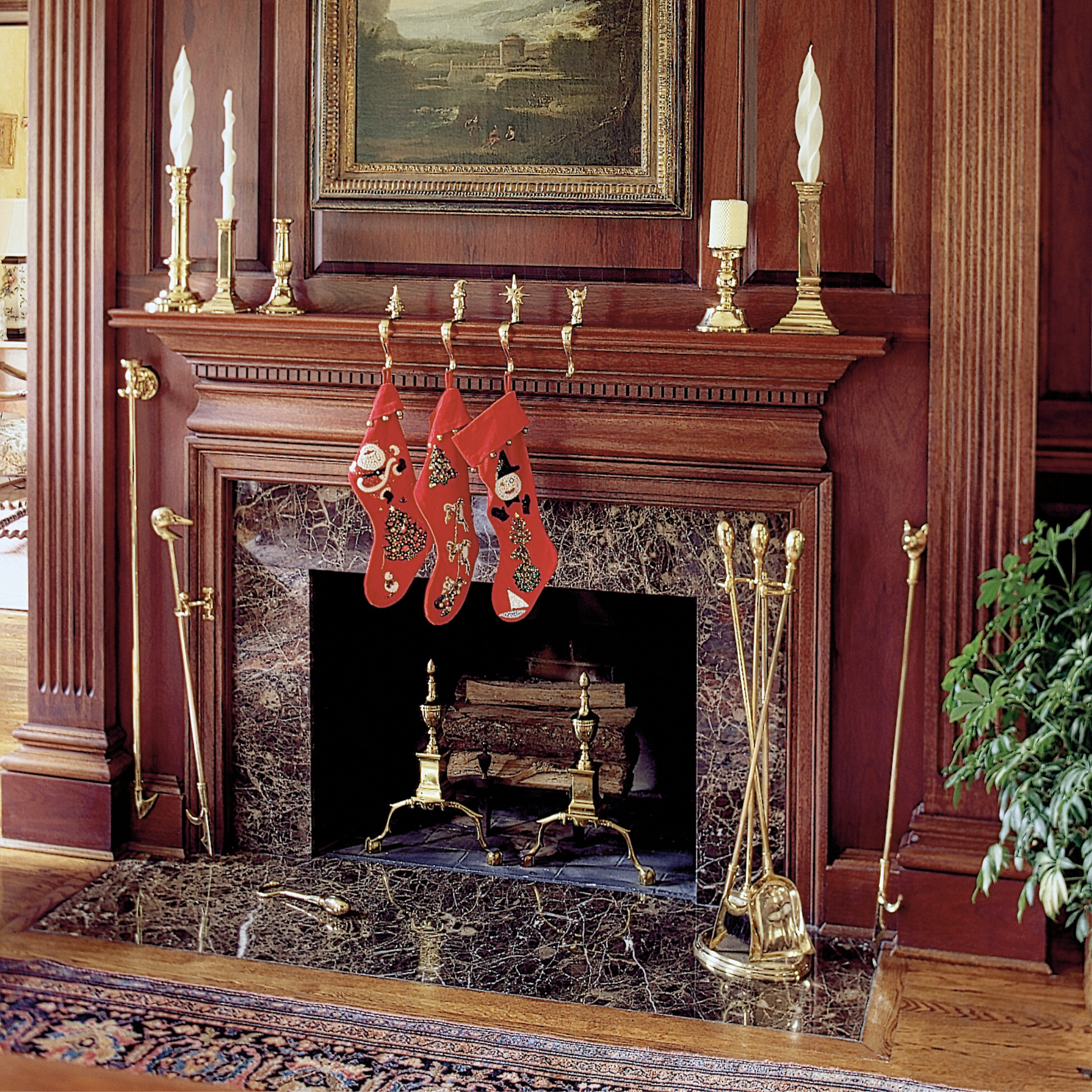Fireplace Tool Set Brass - Jefferson Brass Company