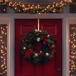 Brass Holly Wreath Hanger