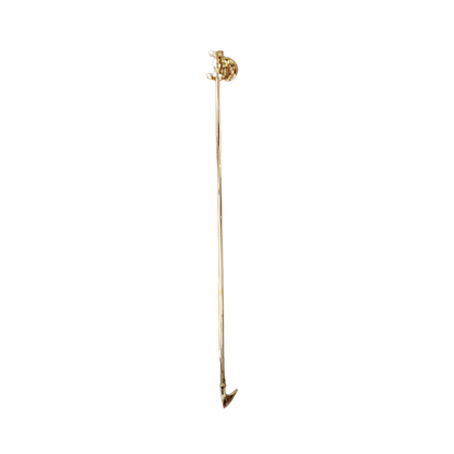 Virginia Brass Blow Poker with Mounting Hook - Jefferson Brass Company
