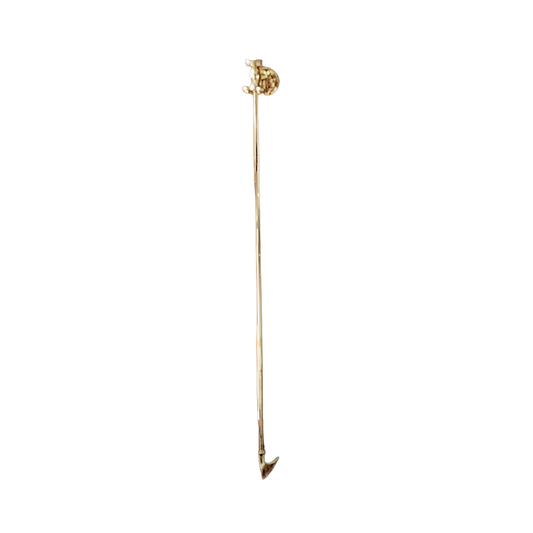 Virginia Brass Blow Poker with Mounting Hook - Jefferson Brass Company