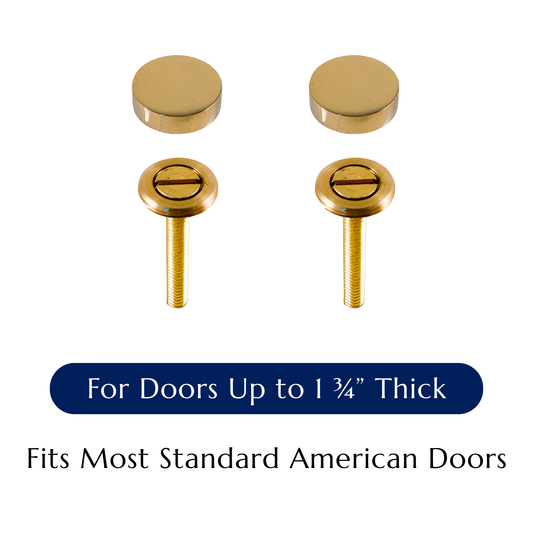 Finishing Buttons for Door Knockers — For Doors Up to 1 3/4" Thick - Jefferson Brass Company