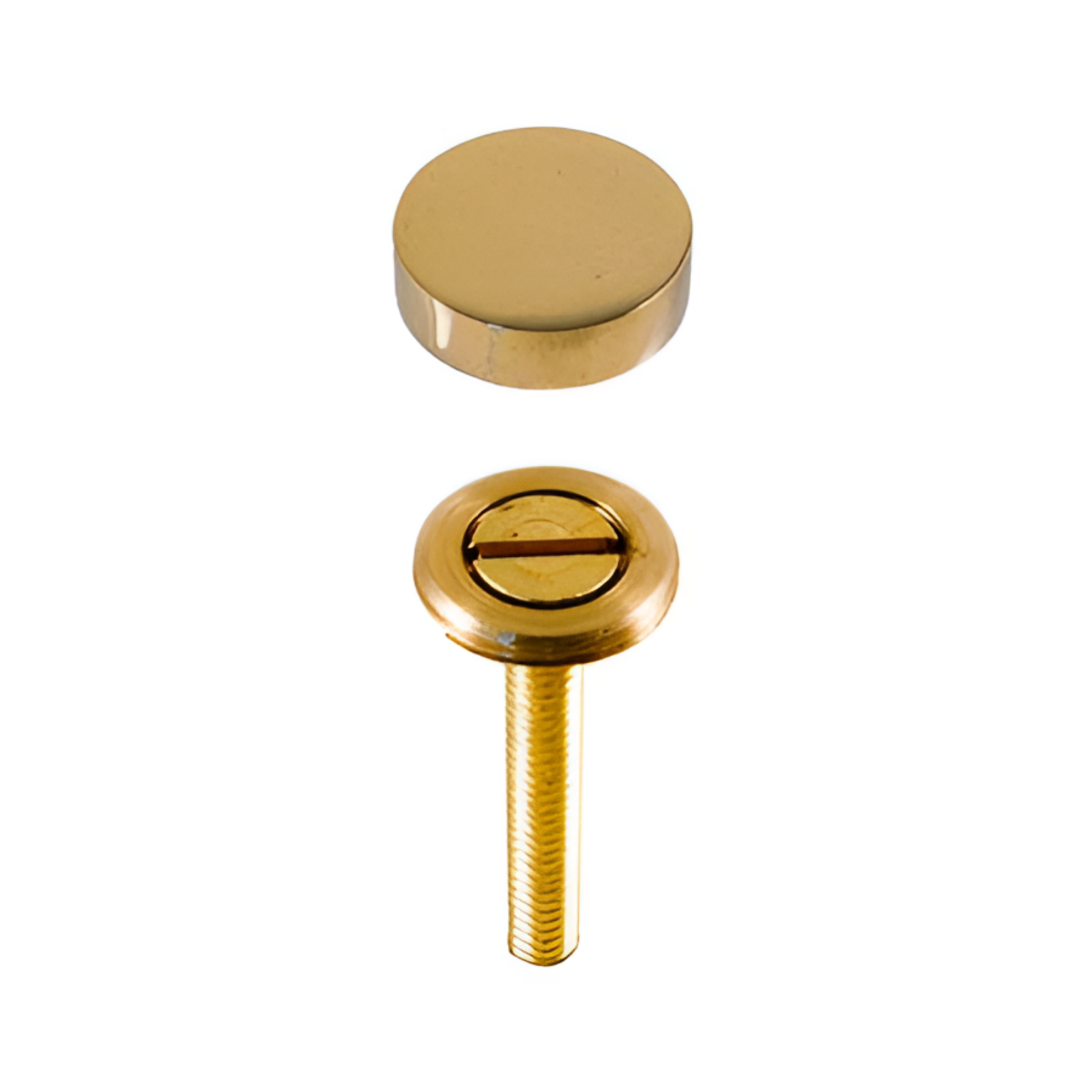 Brass Door Knocker Finishing Button - Jefferson Brass Company