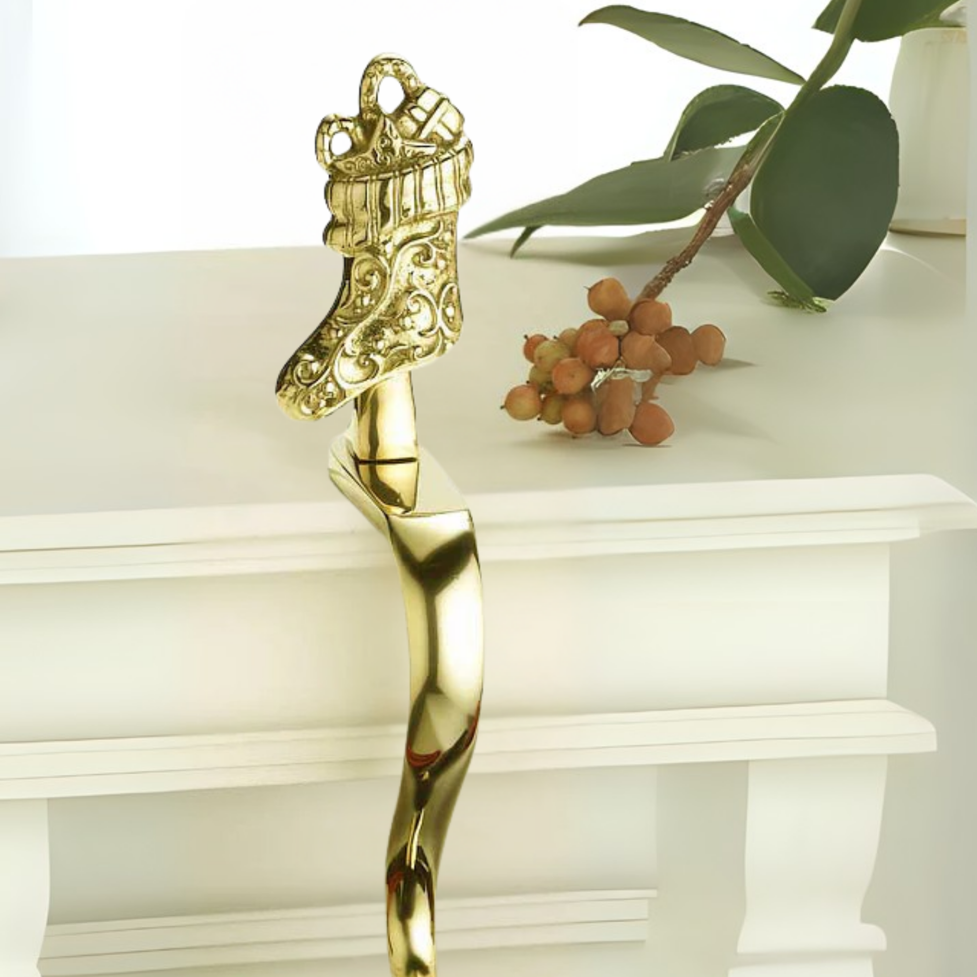 "Stocking" Stocking Holder - Jefferson Brass Company