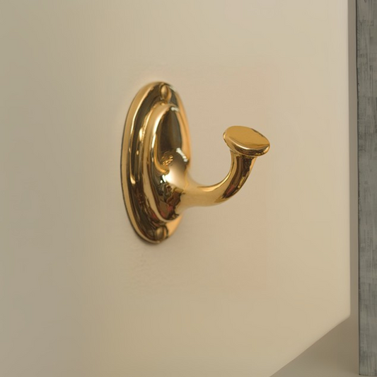Small Brass Coat Hook