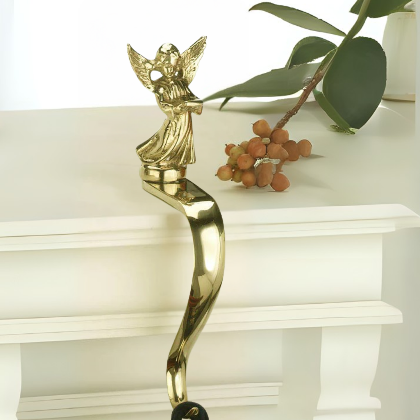 Classic Angel Stocking Hanger - Jefferson Brass Company
