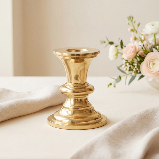 Gunston Hall Brass Candle Holder