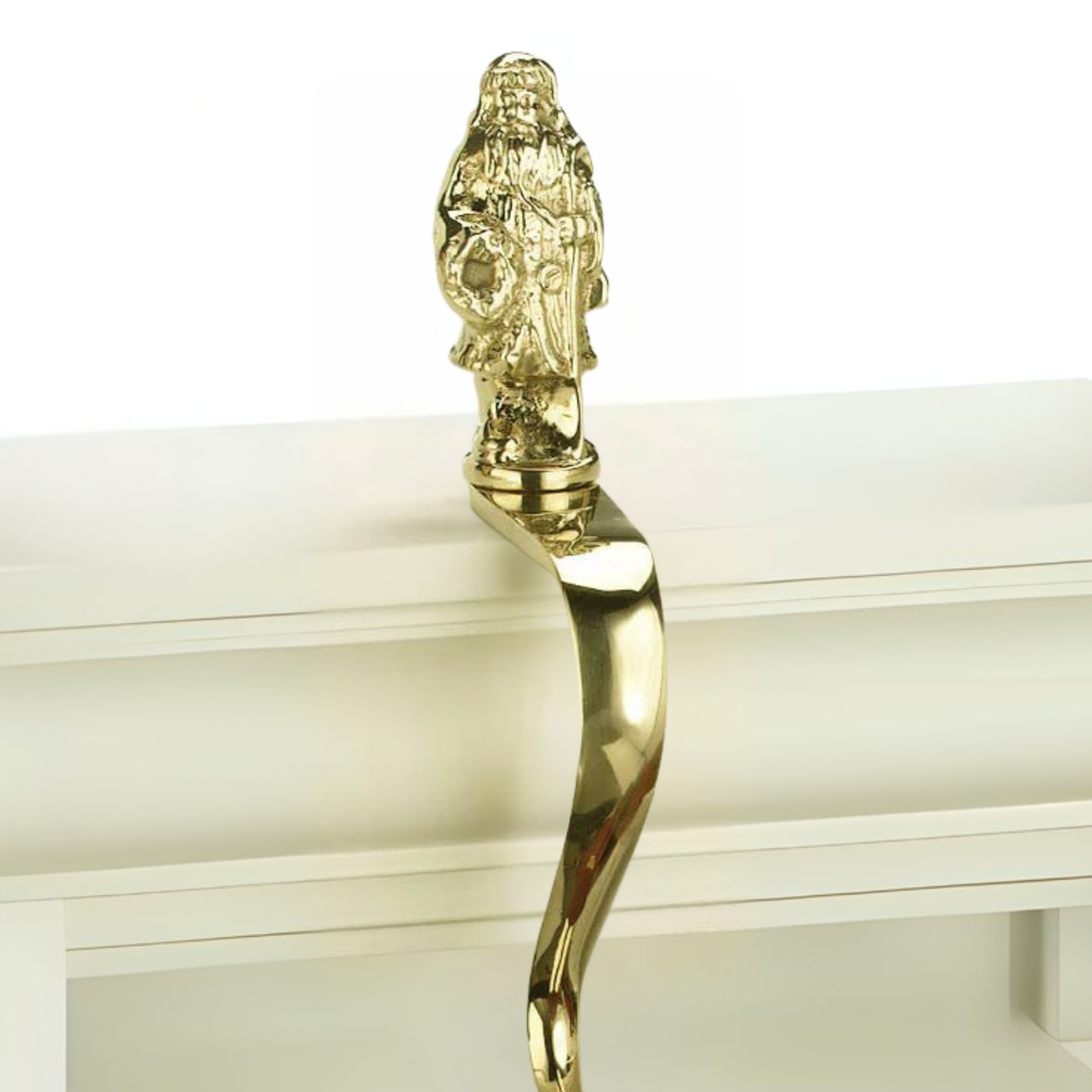 Father Christmas Stocking Holder - Jefferson Brass Company