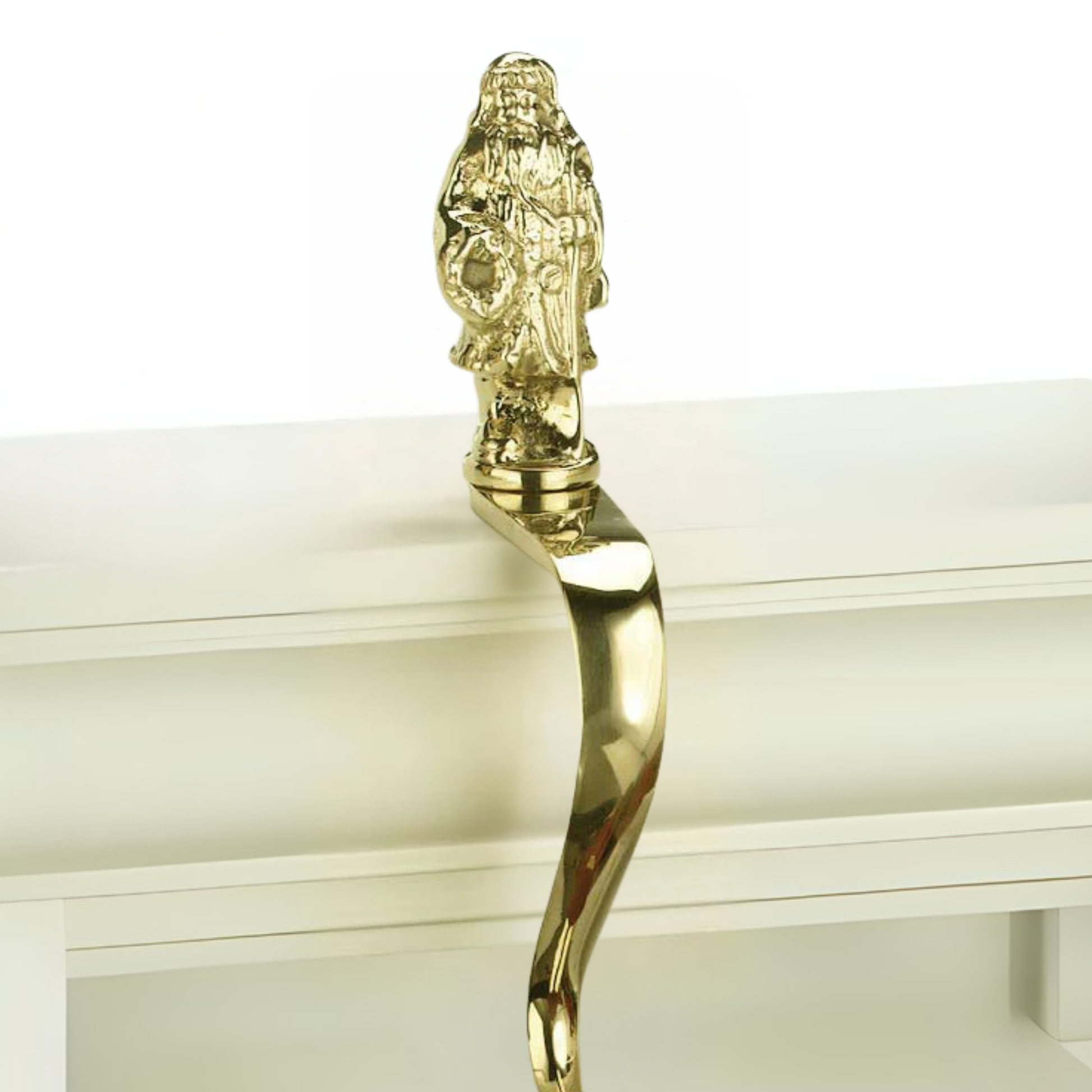 Father Christmas Stocking Holder - Jefferson Brass Company