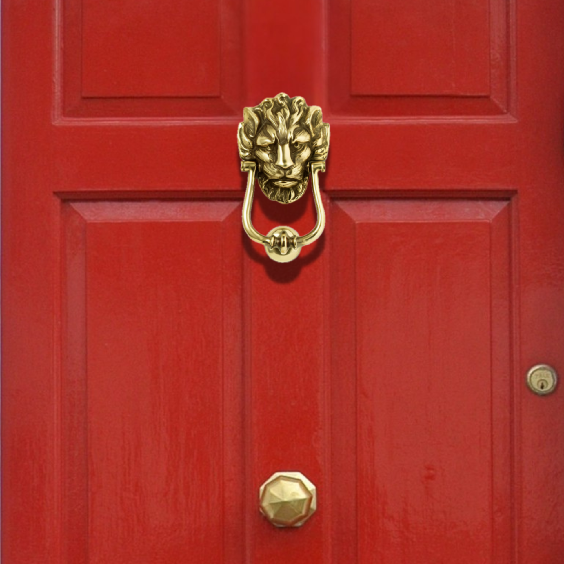Lion Door Knocker - Jefferson Brass Company