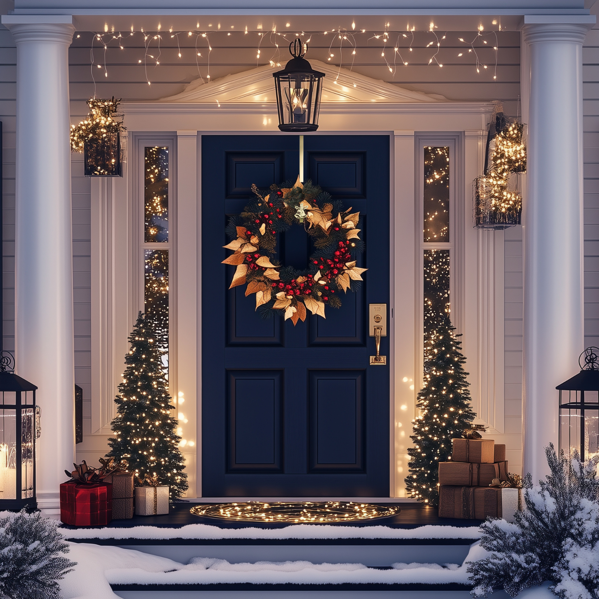 Holiday Bells Christmas Wreath Hanger - Jefferson Brass Company