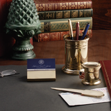 Executive Brass Pencil Cup and Holder