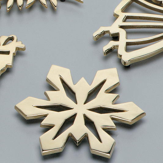 Brass Snowflake Trivet