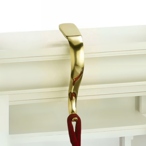 Plain Brass Stocking Holder