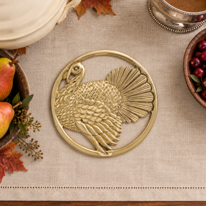 Brass Turkey Trivet