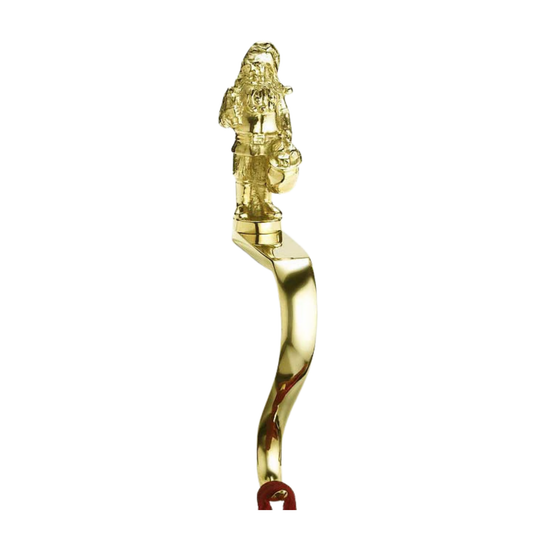 Traditional Santa Stocking Holder - Jefferson Brass Company