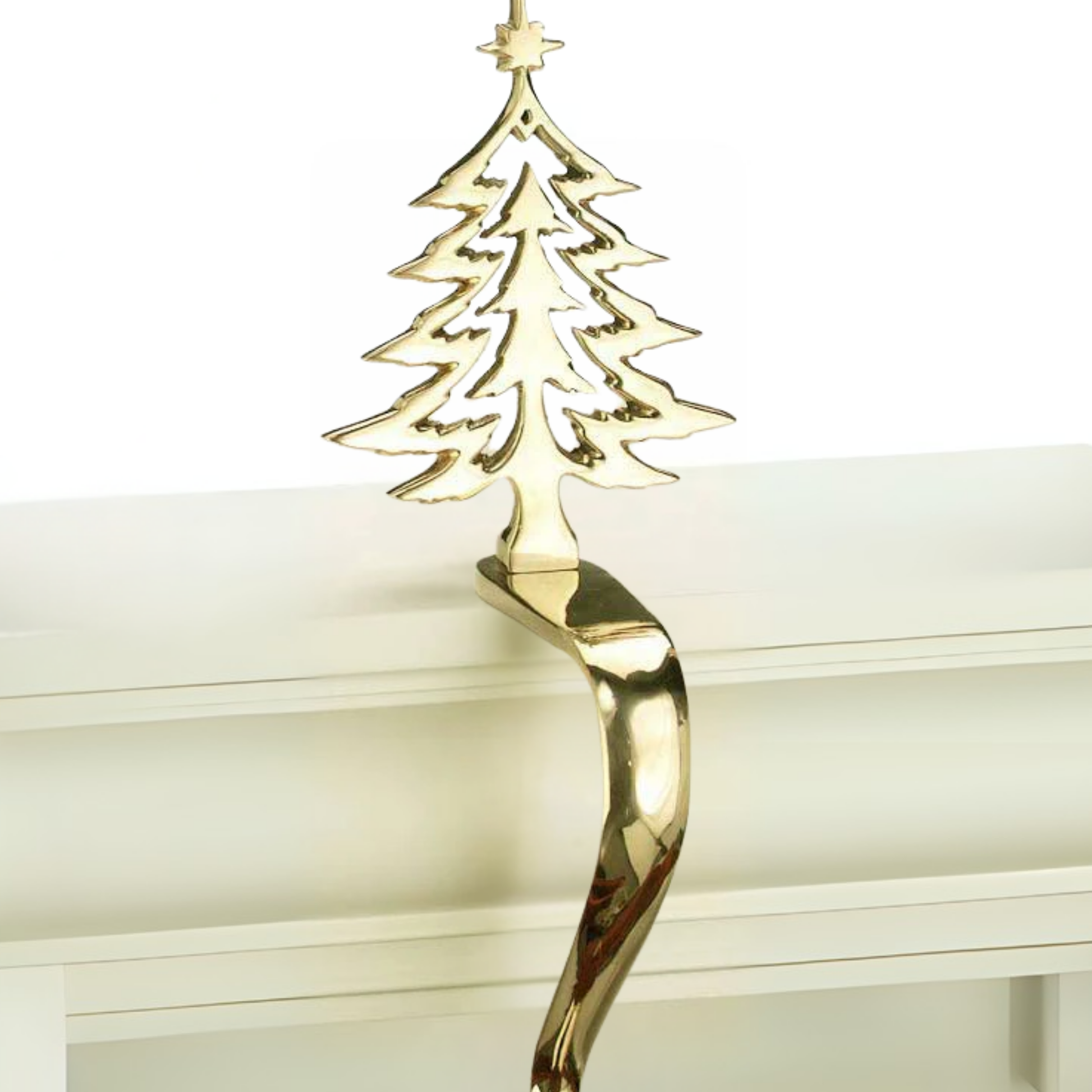 Silhouette Tree Stocking Holder - Jefferson Brass Company