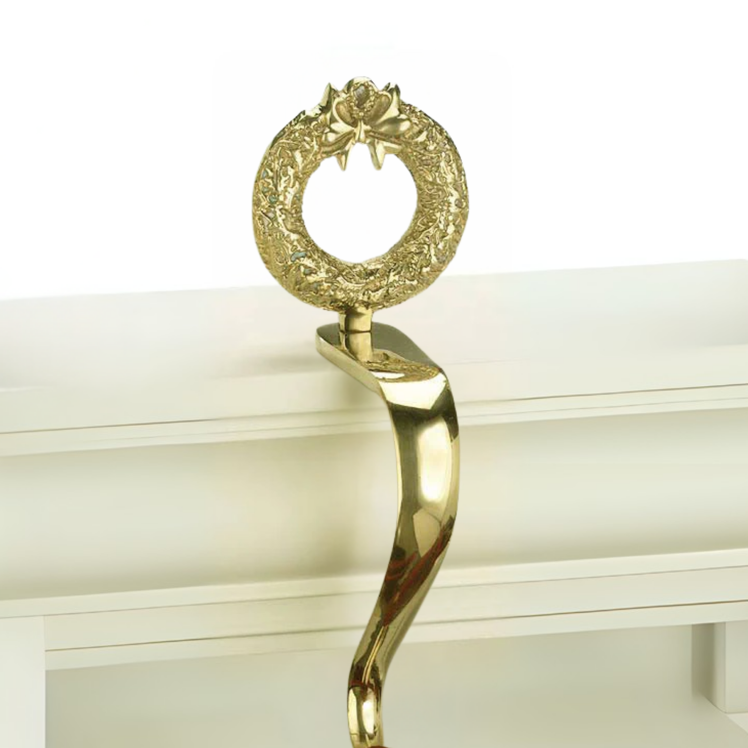 Wreath Stocking Hanger - Jefferson Brass Company