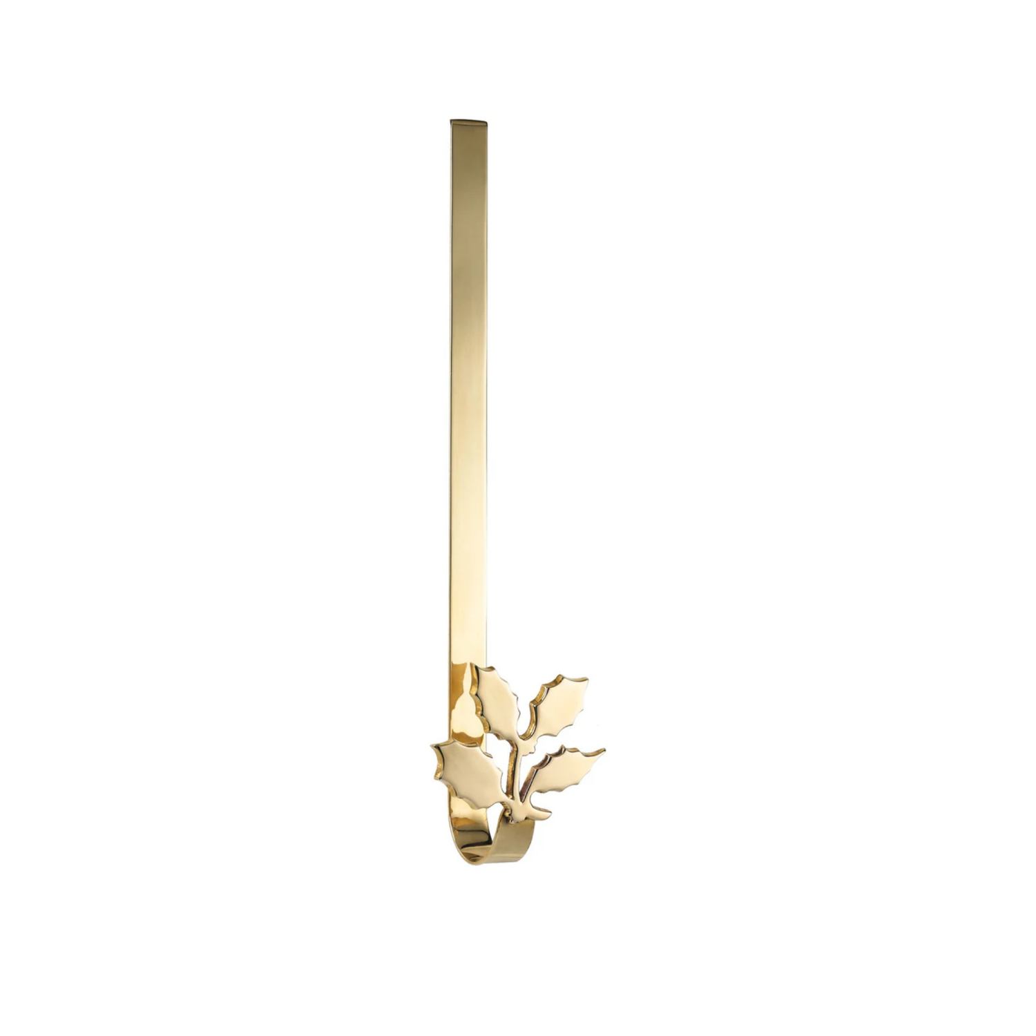 Brass Holly Wreath Hanger - Jefferson Brass Company