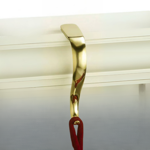 Plain Brass Stocking Holder
