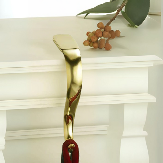 Plain Brass Stocking Holder