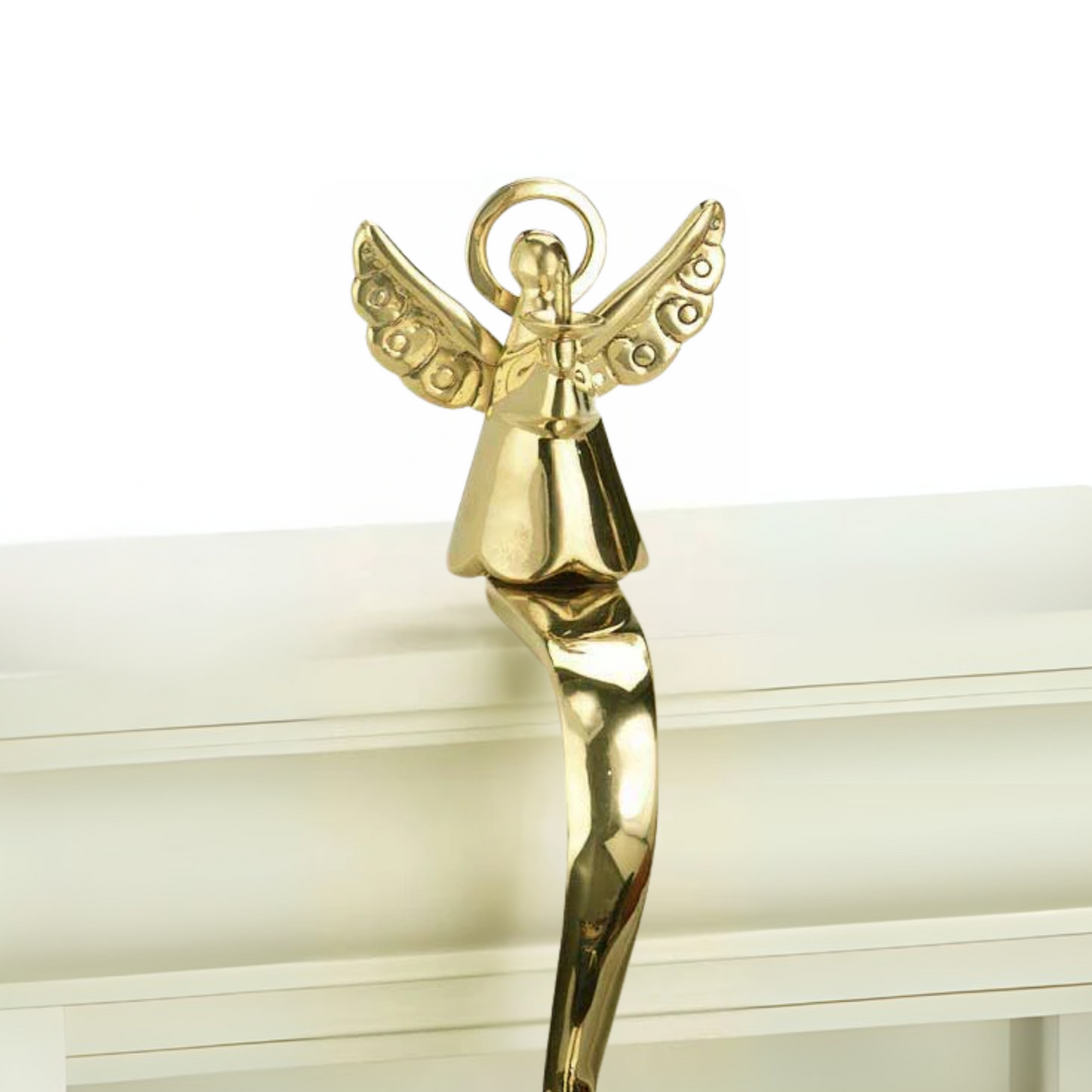 Candlelight Angel Stocking Holder - Jefferson Brass Company