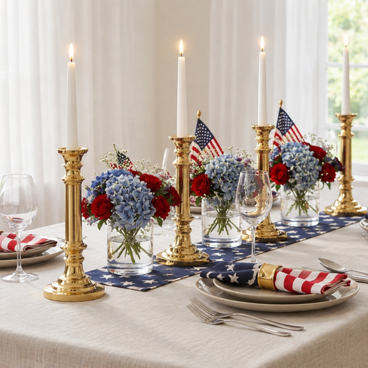 Brass Tiffany Candle Holder - Jefferson Brass Company