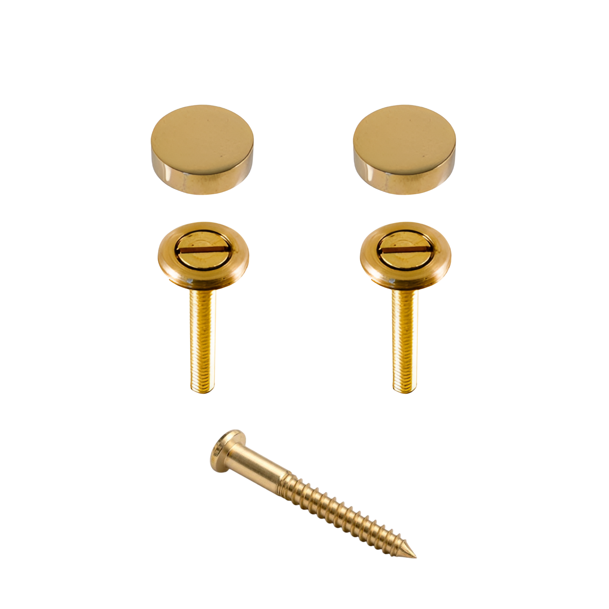Finishing Buttons for Door Knockers (Set of 2) with 2 1/2" Mounting Screw - Jefferson Brass Company