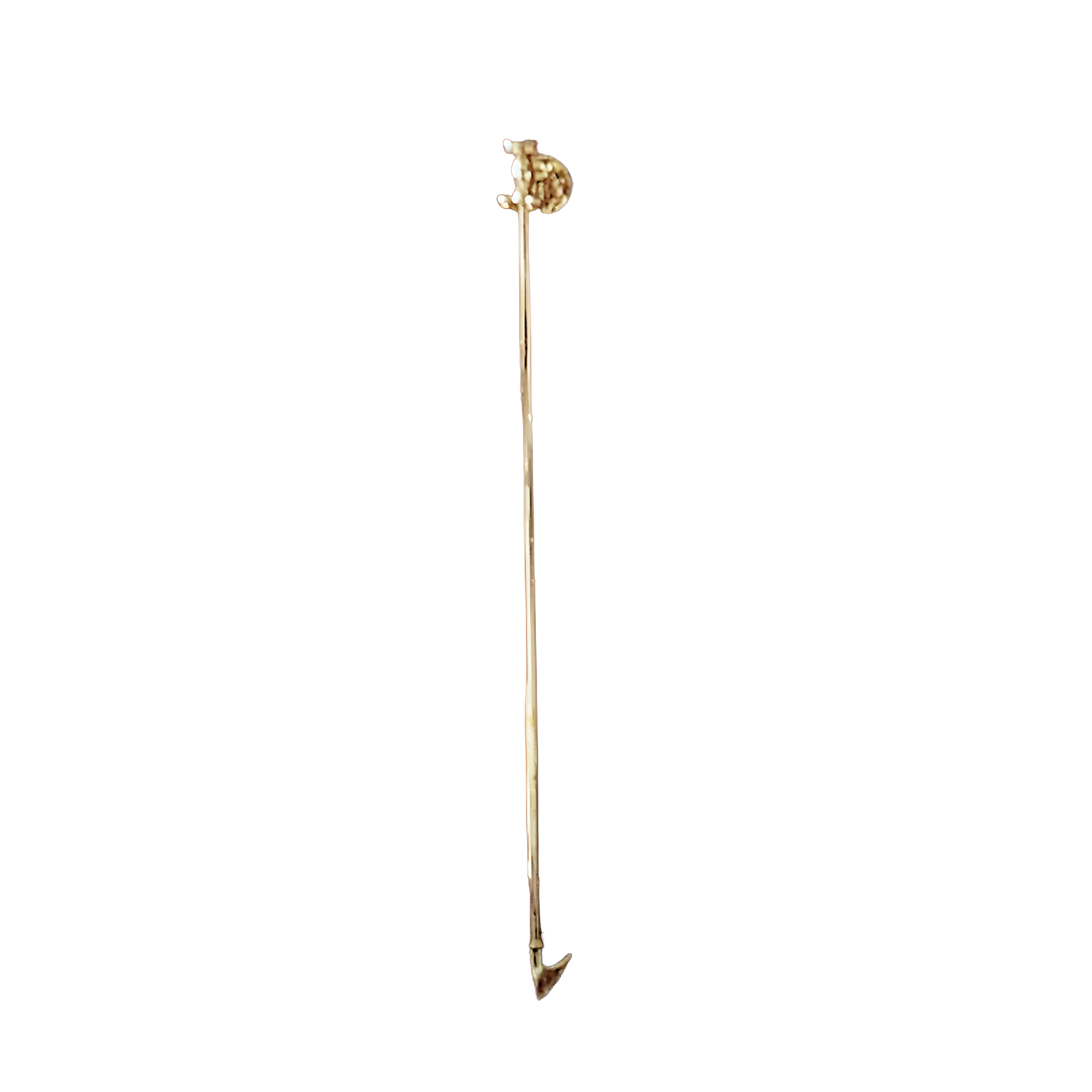 Virginia Brass Blow Poker with Mounting Hook - Jefferson Brass Company