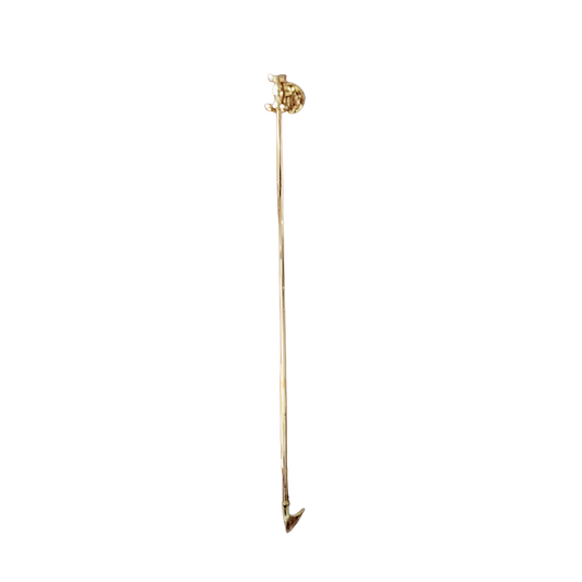 Virginia Brass Blow Poker with Mounting Hook - Jefferson Brass Company