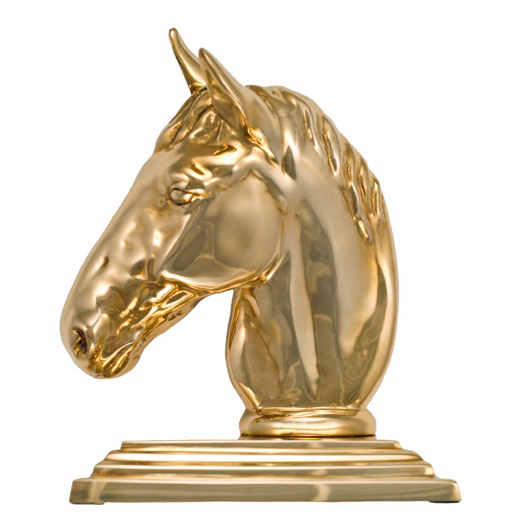 Brass Horse Head Bookend - Jefferson Brass Company