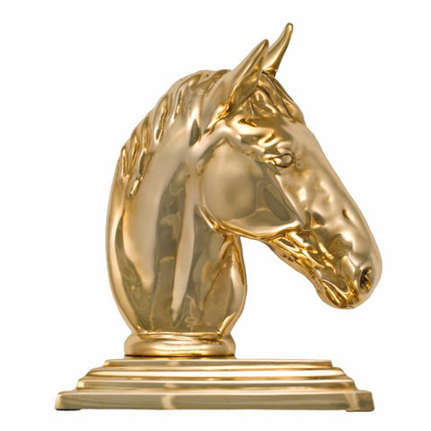 Brass Horse Head Bookend - Jefferson Brass Company