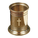 Engraved Cross Pencil Cup - Jefferson Brass Company