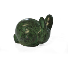 Rabbit Garden Ornament with Verdigris Patina