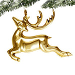 Prancing Reindeer Ornament - Jefferson Brass Company